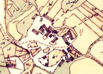 Old map of Härene